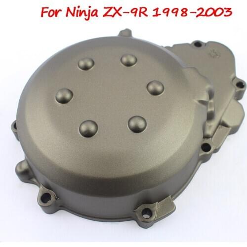 OLPAY Motorcycle Parts Left Side Cover Aluminum Engine Stator Crankcase Cover Guard For Kawasaki Ninja ZX-9R ZX9R 1998-2003