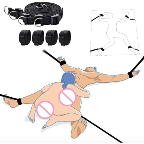 BDSM Bondage Handcuffs For Sex Slave Flirting Bondage Restraint Erotic No Vibrators Adult Sex Toys For Women Couples Sex Shop