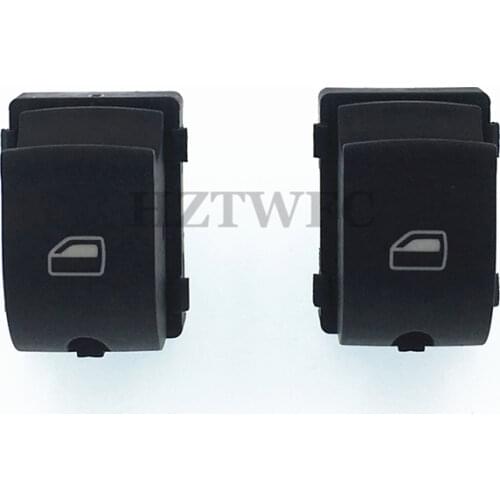 2PCS Free Shipping New 4F0 959 855 4F0959855 Electronic Window Control Switch For AUDI 2005-2012 A3 A6 S6 Q7