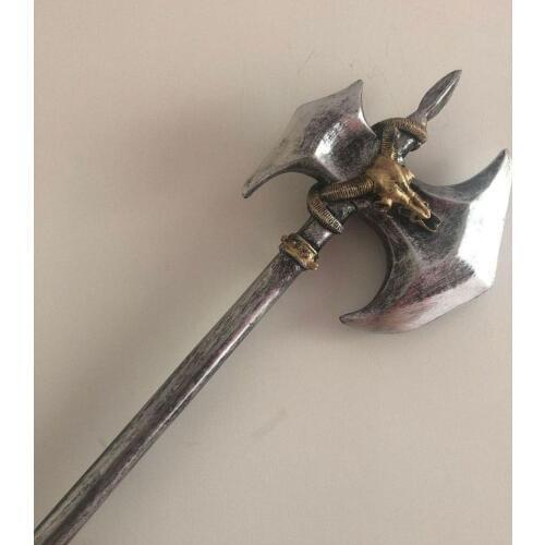 Cosplay Halloween props PU simulation childrens toy weapons medieval sheeps head axe