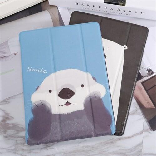 Cartoon Case for iPad Air 10.2 2019 Pro 10.5'' New iPad 9.7 2017/2018 PU Leather Protective Cover Case for iPad 2 3 4 Air 1 2