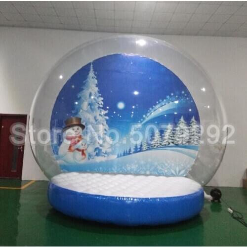 2M/3M/4M Diameter Inflatable Snow Globes/ Giant Snow Globe Christmas Outdoor Decoration Advertisement Hot Christmas Inflatable
