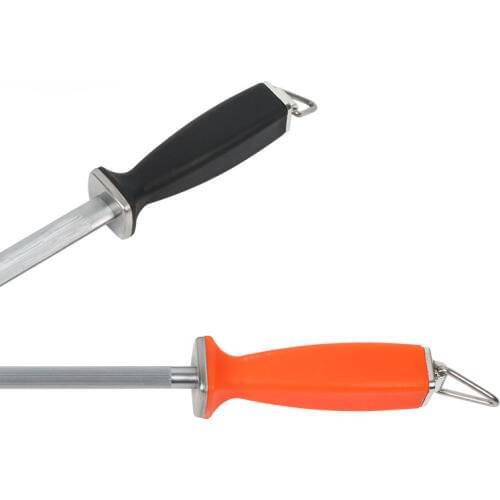 NHM 1 pcs black and orange Stainless steel tool sharpener knife sharpener knife stick