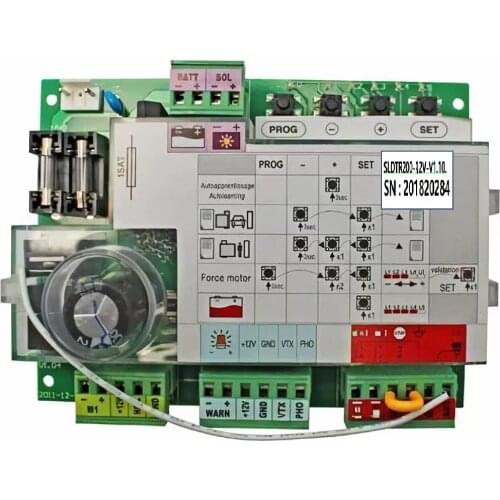 CA2B9 SLDTR200 V1.10 DC12V Control Board For Ref 114458/664102/654403/111449/664105 Sliding Gate Opener