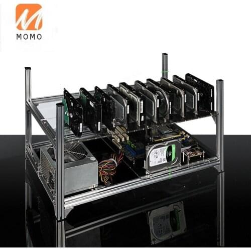 Chia Miner rig Frame All-aluminum Insulated Cooling Chassis 6 8 12 22 PCS Hard Disk Bit Empty Rack chia frame