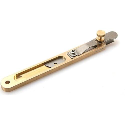 Leather positioning cutter copper trimming knife belt divider belt leather intermediate knife pure copper DIY