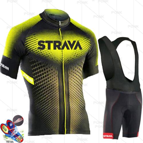STRAVA 2021 ropa ciclismo hombre breathable cycling jersey set summer cycling clothing mens maillot ciclismo