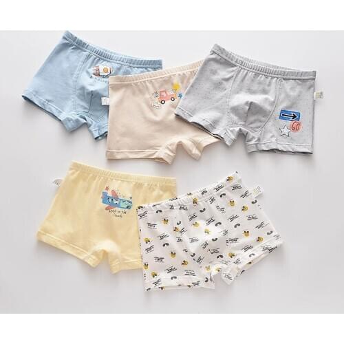 HPBBKD 5Pcs/lot Girls Cotton Boxer Briefs Girl Panties Girls Boxer Shorts Childrens Panties Kids Underwear For 2-14 Years GU241