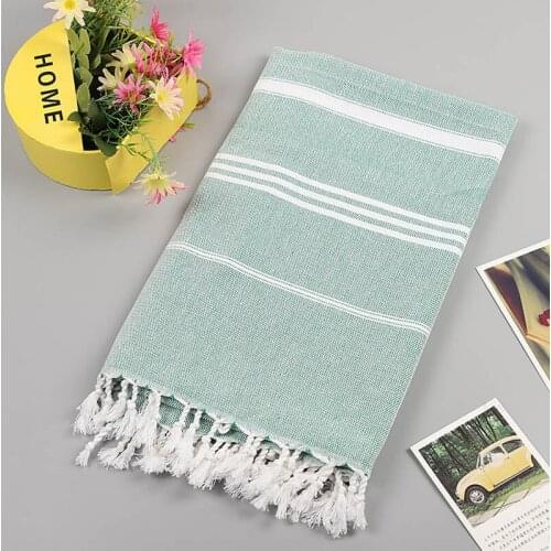 Turkish Beach Coast Sunscreen Tassel Towels 100% Cotton Bath Swimming Camping Shawl Women Cape Manta 100*180 cm