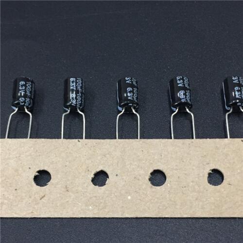 10pcs 100uF 6.3V SUNCON(SANYO) SWB series 5x7mm 6.3V100uF Aluminum Electrolytic Capacitor