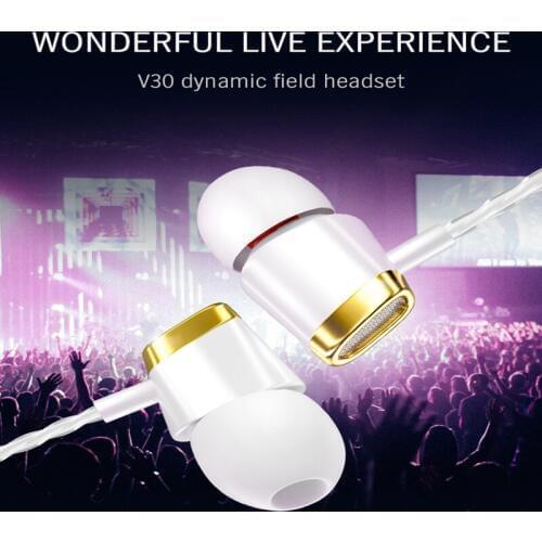 2019 New Arrival Smart Volume Adjustment Mobile Phone Universal Color Intelligent Heavy Bass In-ear Hearphones