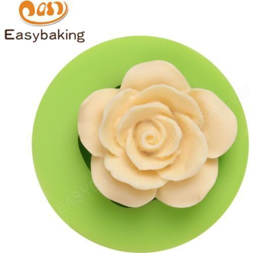 3D Rose Flower Gum Paste Silicone Mold Fondant Cake Decorating Tools Sugarcraft Baking Mould for Art and Craft