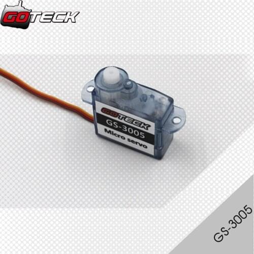 4pcs/lot Goteck GS-3005 Mirco Coreless Servo Motor 0.55/0.7kg-cm with Plastic Gear Weight 2.5g for Rc Car / Aircraft