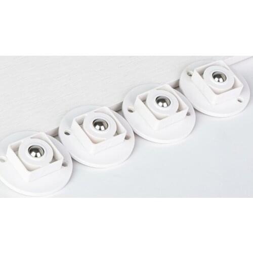 4pcs Self Adhesive Wheels Trash Can Swivel Caster 360 Degree Rotation Storage Box Pulley Home Hardware Universal Cabinet Drawer