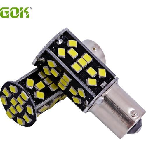 50pcs 1156 led BA15S P21W 1156 48SMD 2835 LED canbus White Car Tail Led Bulb Light Brake Lights Fog Lamp Turn Signals DRL