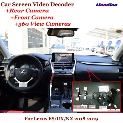 Car Original Screen Upgrade For Lexus ES/UX/NX 2018-2019 DVR Reverse Image Decoder Rearview Front 360 Camera