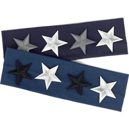 Baby Headband Star Pattern Childrens Classic Casual Style Headwear Toddler Cotton Soft Headwrap Turban Elastic Loose Hairband