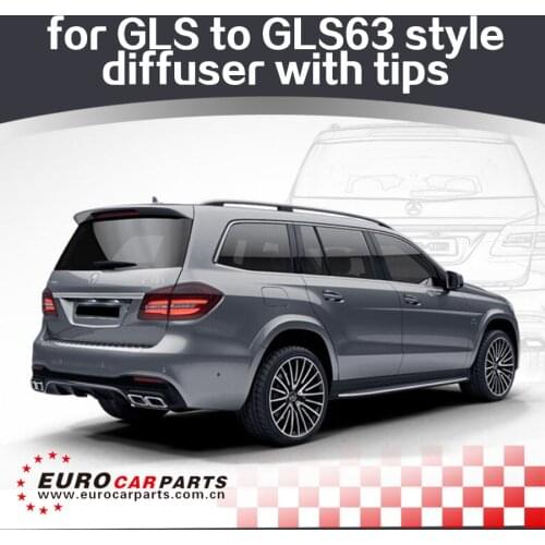 GLS class GLS63 PP diffuser with muffler tips for GLS300 400 450 500 Up to GLS63 diffuser with exhuast tips