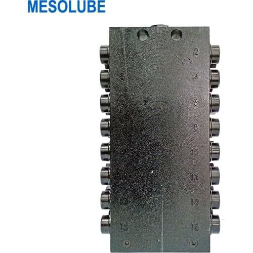 Mesolube 16-outlet Grease Distributor Lubricant Metering Device Distribution Valve for Progressive Lubrication System