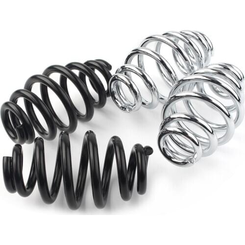 Cafe Racer Seat 3" Universal Motorcycle Solo Seat Springs Barrel Coiled For Harley Chopper Bobber Softail Custom Yamaha