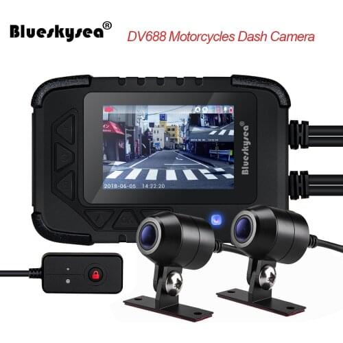 Blueskysea DV688 Motorcycle Camera 1080P DVR for Motorcycle Camara Para Moto Waterproof Motocicleta Motosiklet Kamera Motorbike