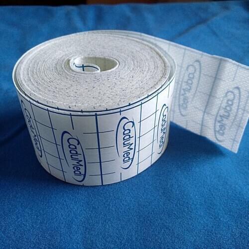 1pcs 5cm*10m export high quality Spunlaced non-woven tape mesh hole plaster mud lining self adhesive medical application
