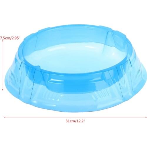 New Spinning Tops Stadium Battle Attack Top Plate Transparent Blue Combat Arena For Beylad 95AE