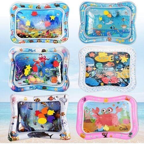 New Design Baby Water Play Mat Inflatable Infant Tummy Time Playmat Toddler For Baby Fun Activity Kids Play Center