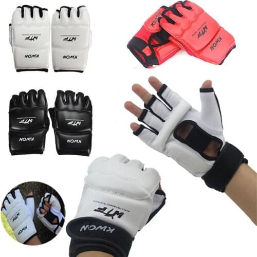 New Half Finger Fight Boxing Gloves Mitts Sanda Karate Sandbag TKD Protector For Boxeo MMA Muay Thai Kick Boxing Training