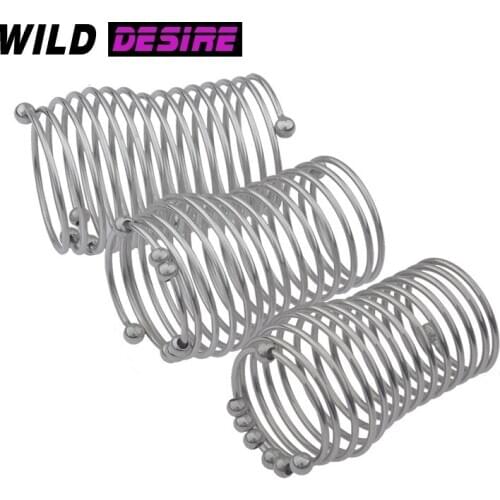 Spiral Chastity Device Penis Ring Sex Toy Men Delay Ejaculation Penis Ring Stainless Steel Cock Cage Lock Adult Games Metal Male