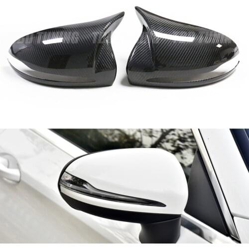 Dry Carbon Fiber Mirror Cover For Mercedes-Benz W205 W222 W213 W238 X205 C S GLC E Class AMG 2014 2015 2016+ Add On Style