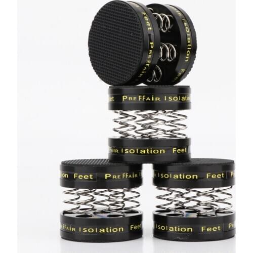 YTER 4 piece Loudspeaker spikes feet absorber substrate vibration damper subwoofer absorber record player feet HiFi absorber