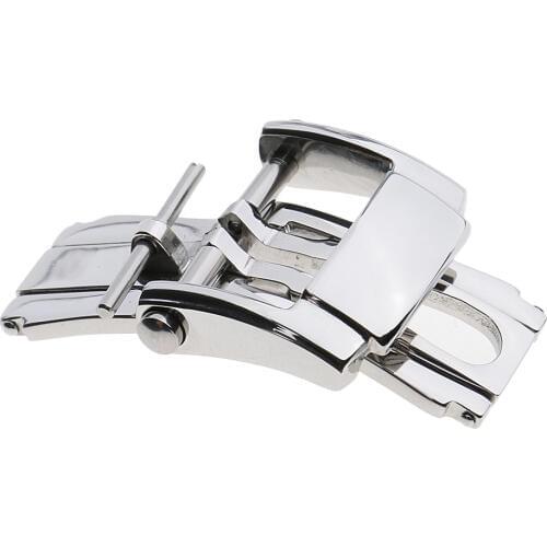 Stainless Steel Deployment Butterfly Buckle Clasp Watch Butterfly Buckle For Men Women Wrist Watch Strap 18mm