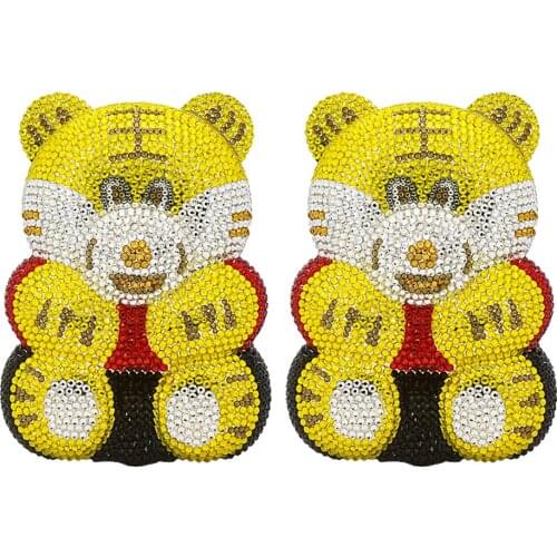 Bag For Women Crystal Rhinestone Clutch Evening Bag for Formal Cocktail Party Diamond Cute Tiger Clutch Purse