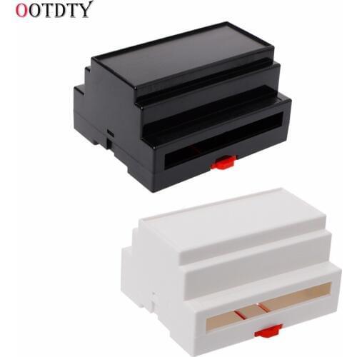 107*87*59mm Black/White Plastic Din Rail Junction Box Electronic Equipment Box Connectors