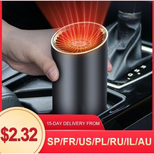 2 in 1 Vehicle-Mounted High-Power Cup-Shaped Heater 12V Windshield Defogger Defroster Car Heater and Cooling Fan