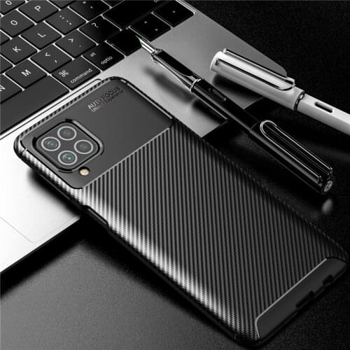 2021 For Samsung Galaxy M62 Case Carbon Fiber Shockproof Bumper Silicone Cover For Samsung Galaxy F62 Case for Samsung Galaxy M6