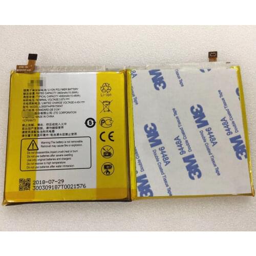 3.87v 4000mAh LI3939T44P8H756547 Battery for ZTE A2020 A2020N2 Axon 10 Pro Axon 10 Pro 5G Cell Mobile Phone Batteries