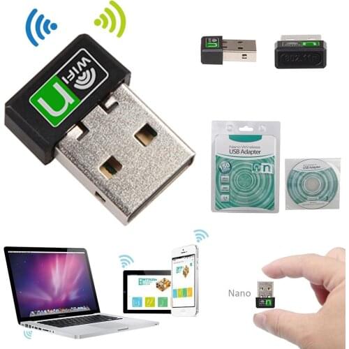 Office Computer Accessories Wireless Netwo rk Card 150Mbps Mini USB Wireless WiFi Adapter Soft AP Network Card