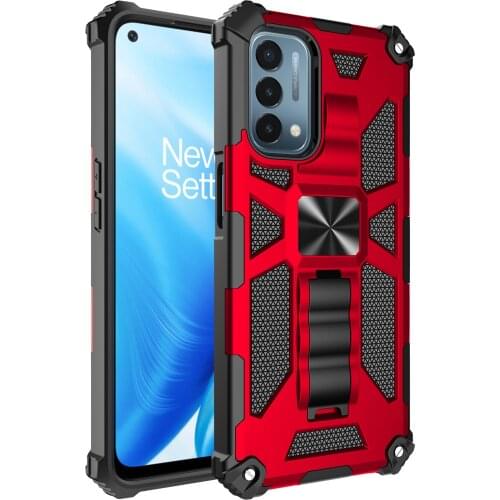 Car Magnetic Invisible Kickstand Heavy Rugged Armor Shockproof Case For OPPO A54 5G A74 5G A93 5G Hard PC Protective Back Cover