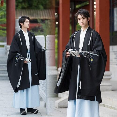 Free shipping Original Hanfu mens Chinese style Hanfu jacket made of Jin Dynasty