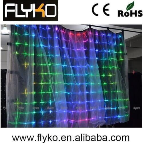 Free shipping rgb led matrix factory led curtain display