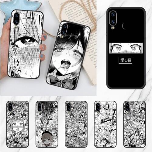 Hentai Anime Girl Faces Phone case For Huawei Honor 6 7 8 9 10 10i 20 A C X Lite Pro Play black pretty coque luxury hoesjes tpu