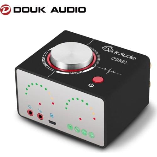 Douk Audio HiFi Stereo Mini Bluetooth 5.0 TPA3116 Digital Power Amplifier Audio Receiver USB Sound Card Headphone