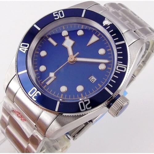 Corgeut 41mm Green Blue Dial Sapphire Crystal 24 Jewels DG NH35A MIYOTA 8215 Automatic Mens Watch Alloy Insert