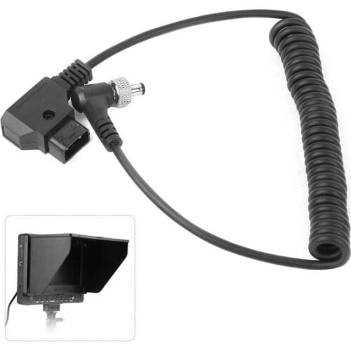 D TAP Plug to DC Port DC Monitor Supply Cable Plastic Black Spring Power Wire with Lock Monitor Power Supply Cable