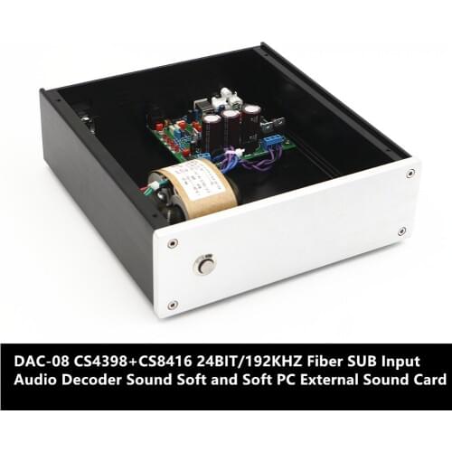 DAC-03 CS4398+CS8416 24BIT/192KHZ Fiber SUB Input Audio Decoder Sound Soft and Soft PC External Sound Card