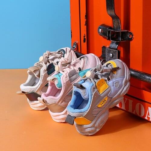 Childrens Sports Shoes New Boys and Girls Soft Sole Solid Sole Running Shoes Basketball Shoes Fashion Sneakers Hot Non-slip