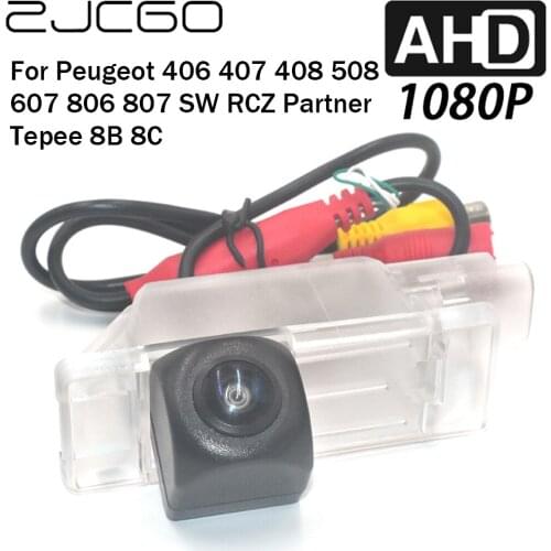 ZJCGO Car Rear View Reverse Backup Parking Reversing Camera for Peugeot 406 407 408 508 607 806 807 SW RCZ Partner Tepee 8B 8C