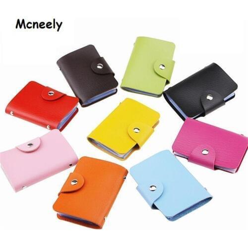 24 Cards High Capacity Card Organizer Wallet High Quality Bank Credit Card Case Unisex Business Card Holder Wallet ID Holders